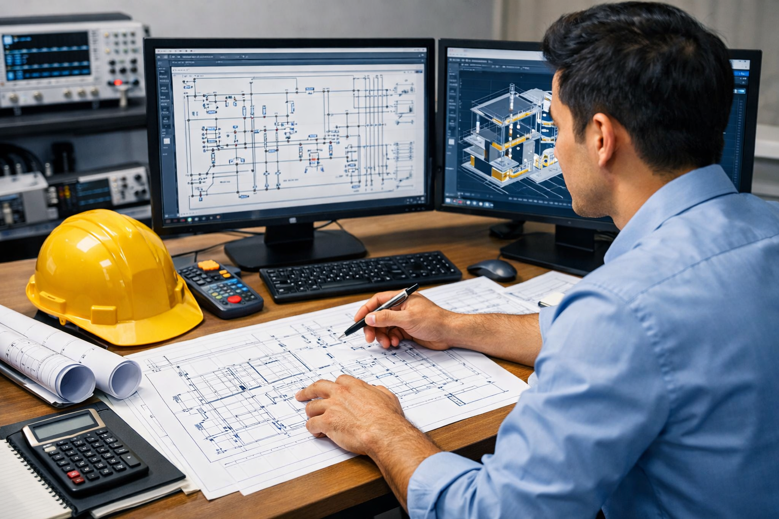 Electrical design consultancy in action.